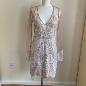 Sexy white lace dress